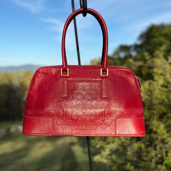 Vintage Coach Signature Daphne Satchel - Picture 1 of 16